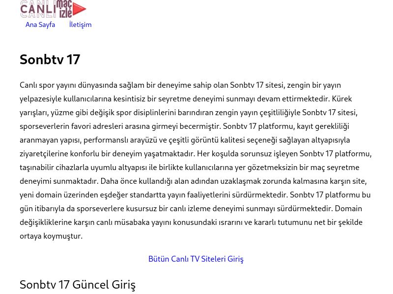 Sonbtv 17 - Ekran Görüntüsü