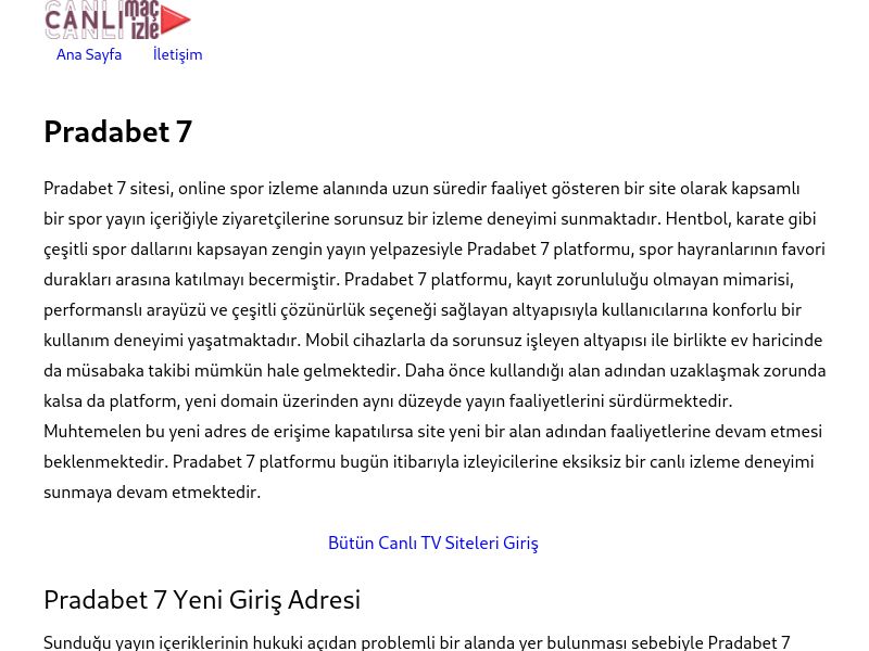 Pradabet 7 Güncel Giriş Adresi Linki - Ekran Görüntüsü