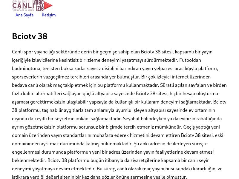Bciotv 38 Giriş Linki - Ekran Görüntüsü