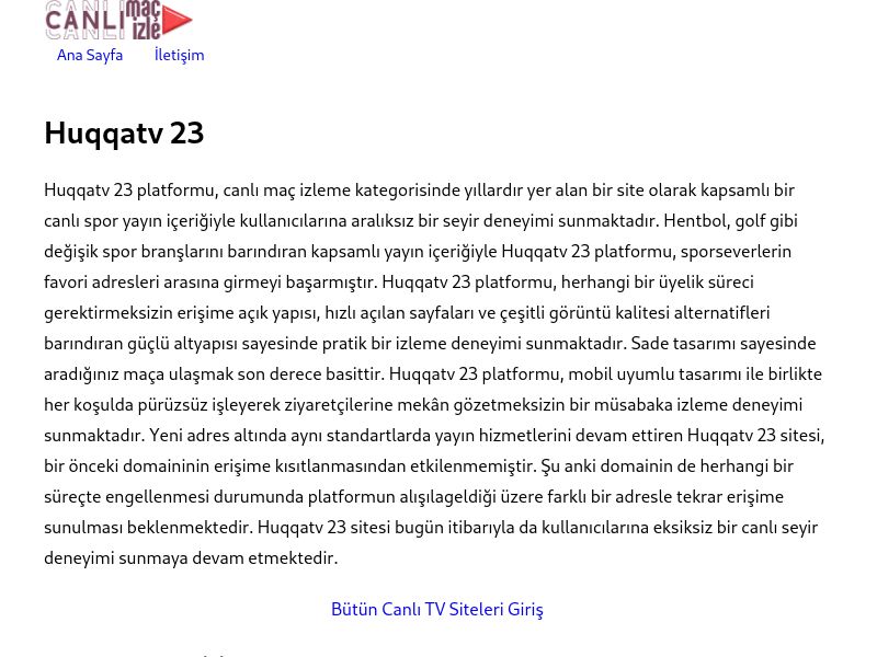 Huqqatv 23 - Ekran Görüntüsü