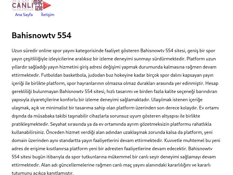 Bahisnowtv 554 - Ekran Görüntüsü