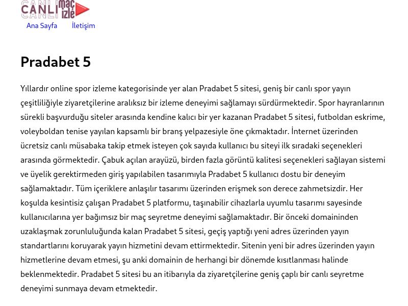 Pradabet 5 Güncel Giriş Adresi Linki - Ekran Görüntüsü