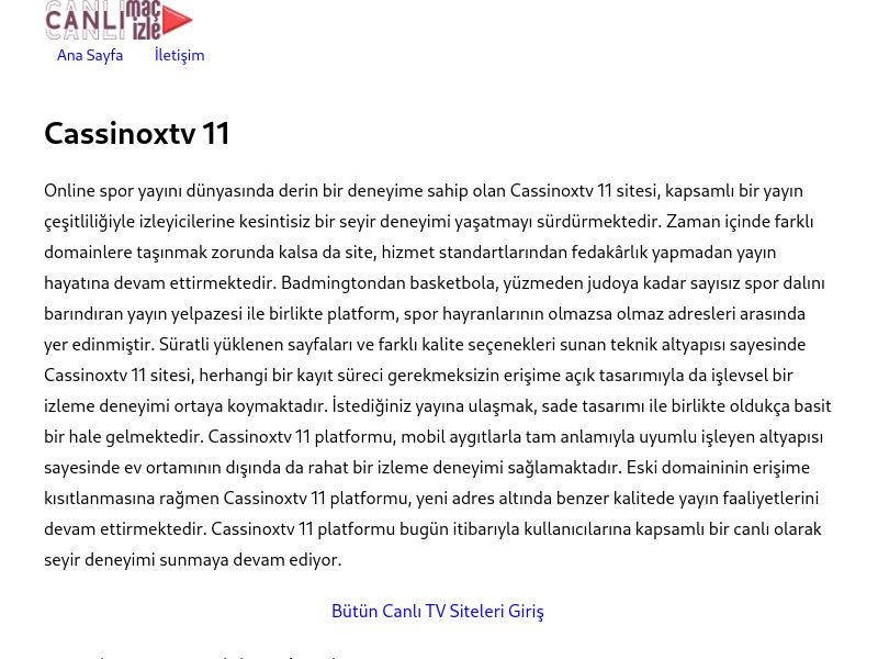Cassinoxtv 11 - Ekran Görüntüsü