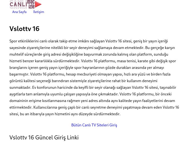 Vslottv 16 - Ekran Görüntüsü