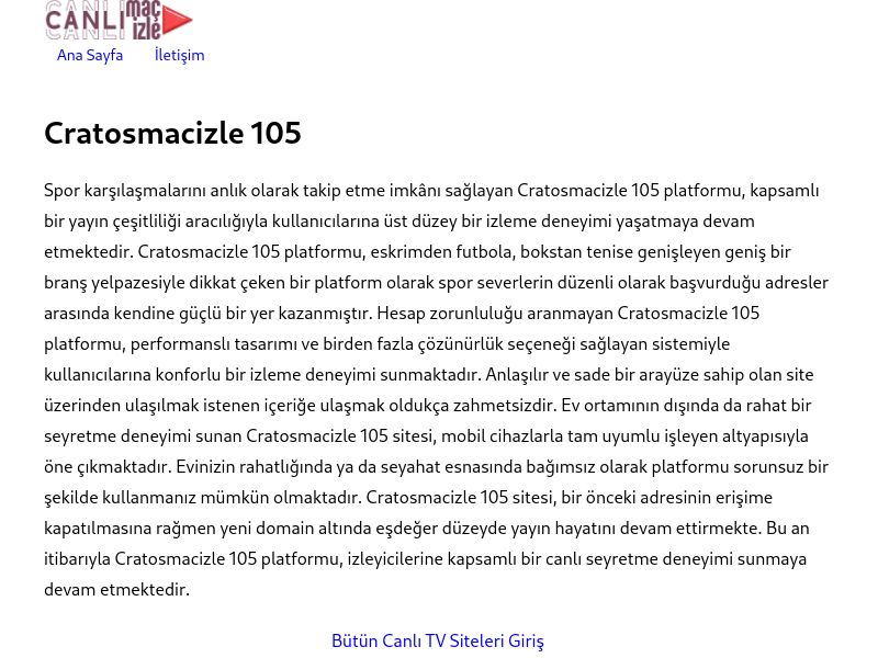 Cratosmacizle 105 Güncel Giriş Adresi - Ekran Görüntüsü