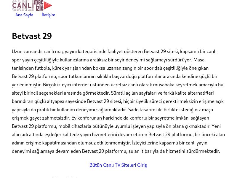 Betvast 29 - Ekran Görüntüsü