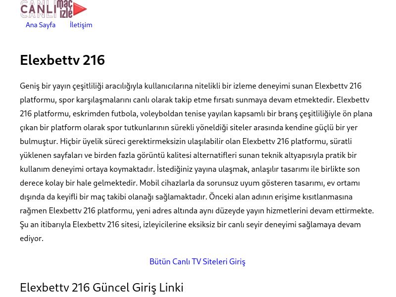 Elexbettv 216 - Ekran Görüntüsü