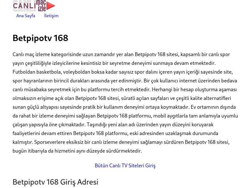 Betpipotv 168 - Ekran Görüntüsü