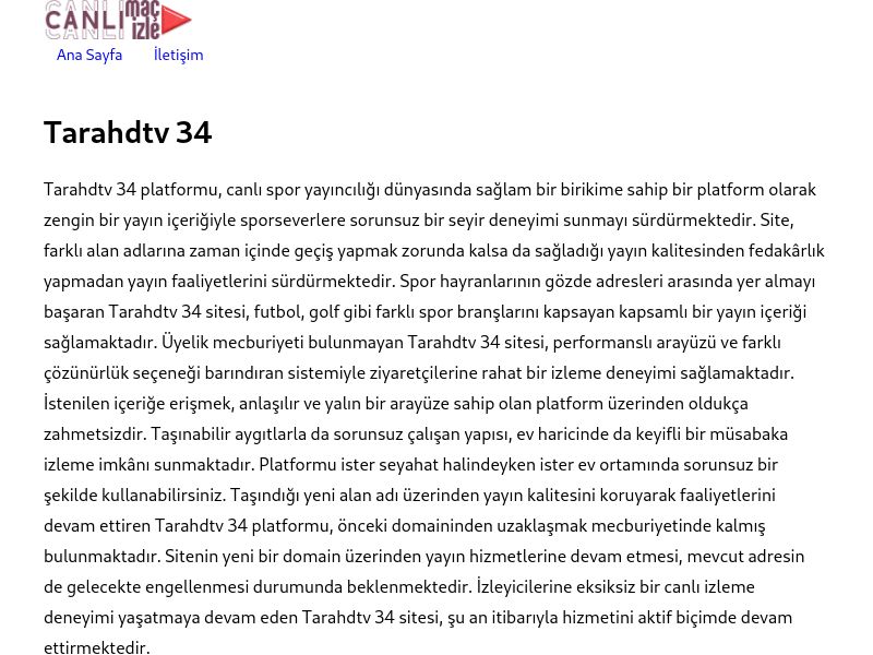 Tarahdtv 34 - Ekran Görüntüsü