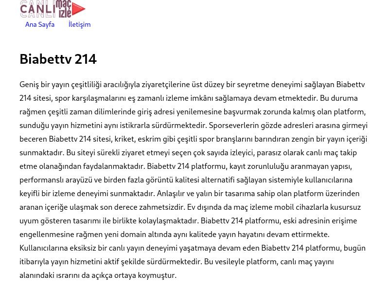 Biabettv 214 Yeni Adres - Ekran Görüntüsü