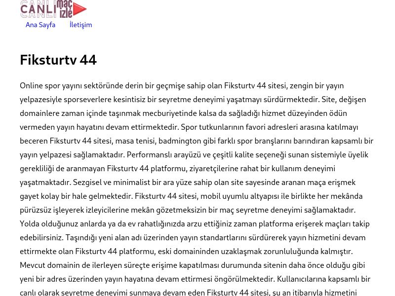 Fiksturtv 44 - Ekran Görüntüsü