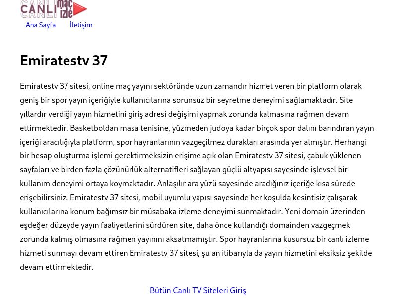 Emiratestv 37 Yeni Adres - Ekran Görüntüsü