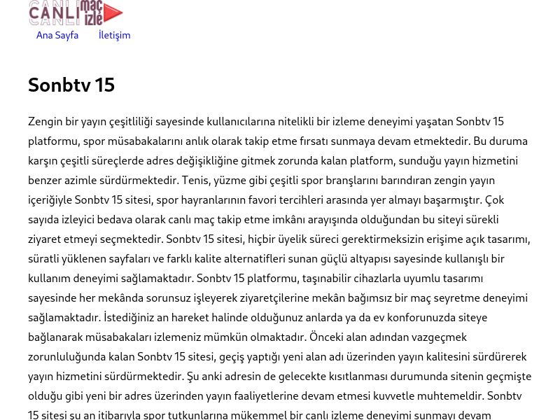 Sonbtv 15 Güncel Giriş - Ekran Görüntüsü