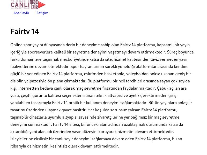 Fairtv 14 - Ekran Görüntüsü