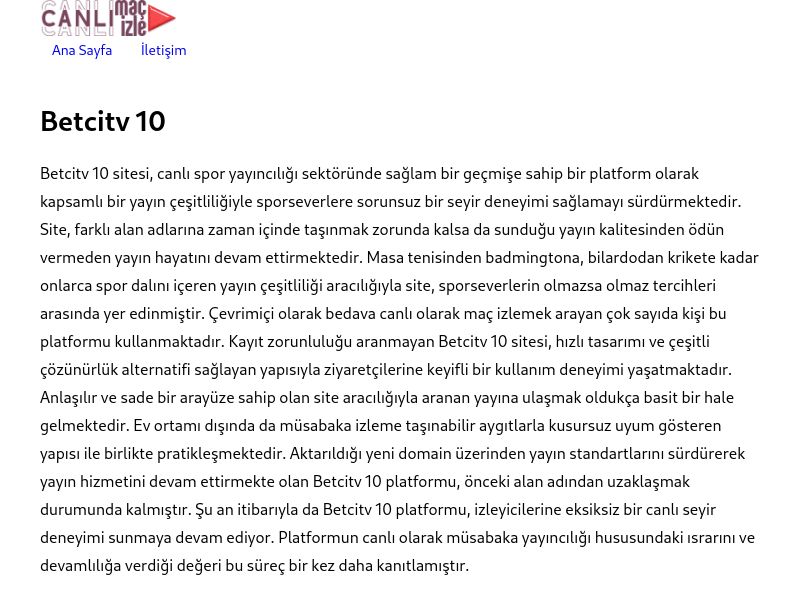Betcitv 10 - Ekran Görüntüsü