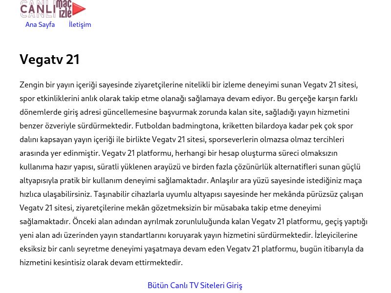 Vegatv 21 - Ekran Görüntüsü