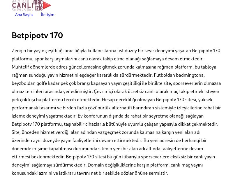 Betpipotv 170 Güncel Giriş Adresi Linki - Ekran Görüntüsü
