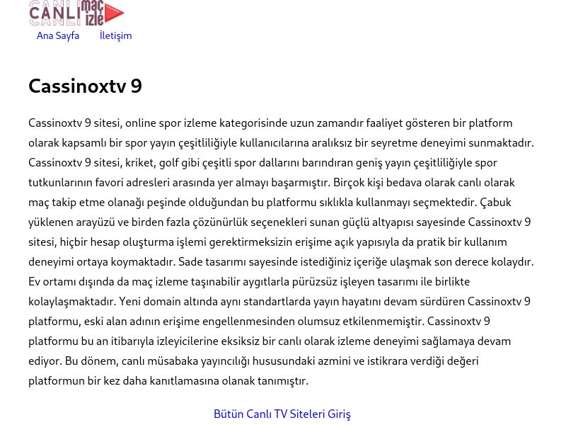 Cassinoxtv 9 Yeni Adres - Ekran Görüntüsü