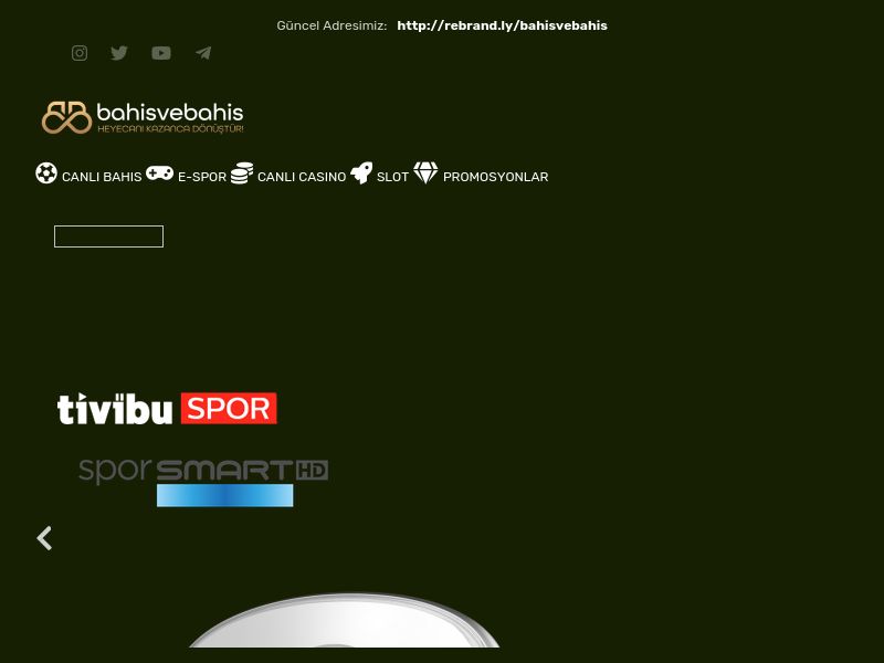 Bahisvebahis Canlı TV - Ekran Görüntüsü