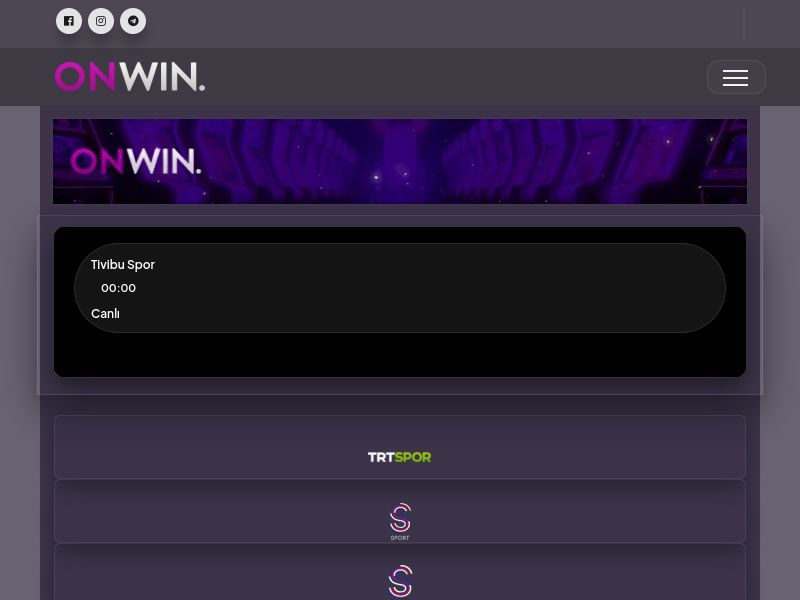 Onwin Tv | Türkiye'nin Donmadan İzlediği Maç Keyfi - Ekran Görüntüsü