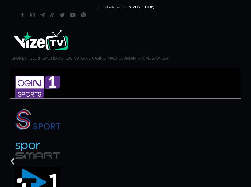Vizebet TV - Ekran Görüntüsü