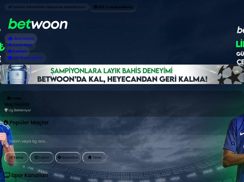 Woon TV | Canlı Maç İzle - Ekran Görüntüsü