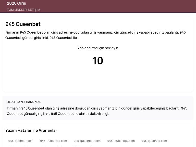 945 Queenbet - 2026 Giriş - Ekran Görüntüsü