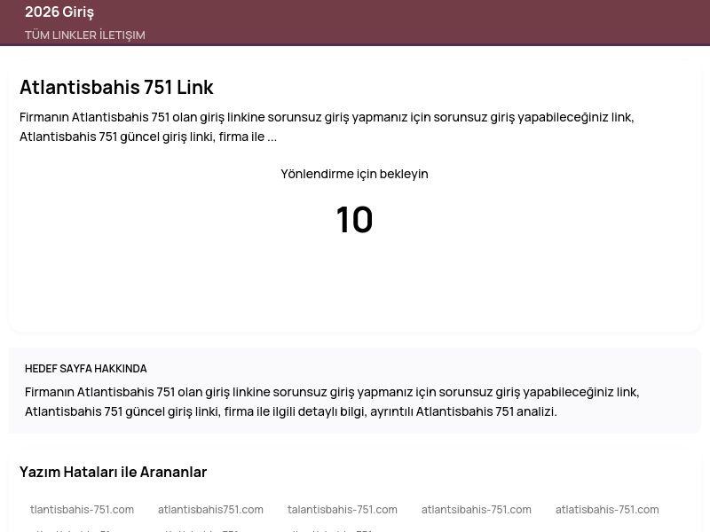 Atlantisbahis 751 Link - 2026 Giriş - Ekran Görüntüsü
