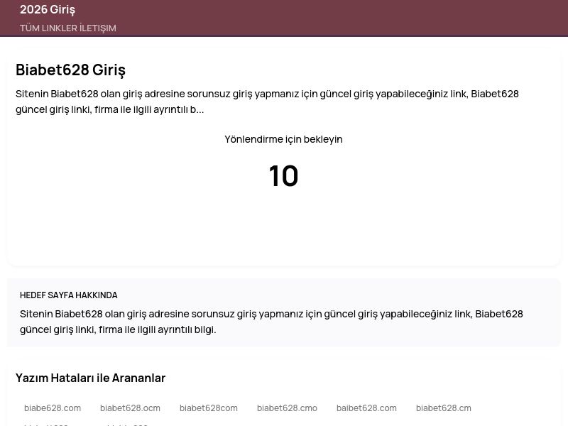 Biabet628 Giriş - 2026 Giriş - Ekran Görüntüsü
