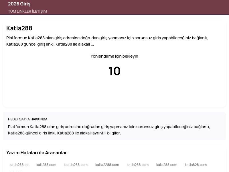 Katla288 - 2026 Giriş - Ekran Görüntüsü