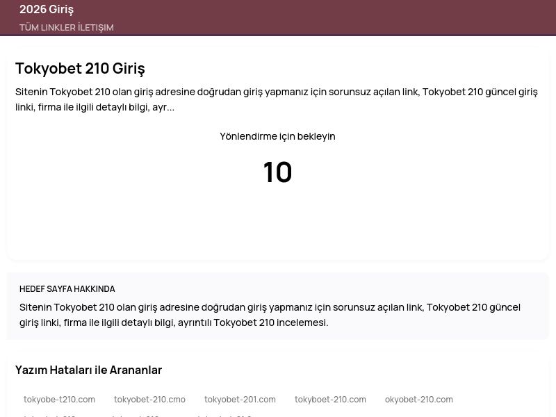 Tokyobet 210 Giriş - 2026 Giriş - Ekran Görüntüsü