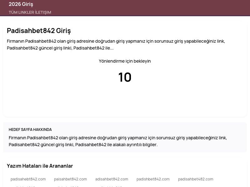 Padisahbet842 Giriş - 2026 Giriş - Ekran Görüntüsü