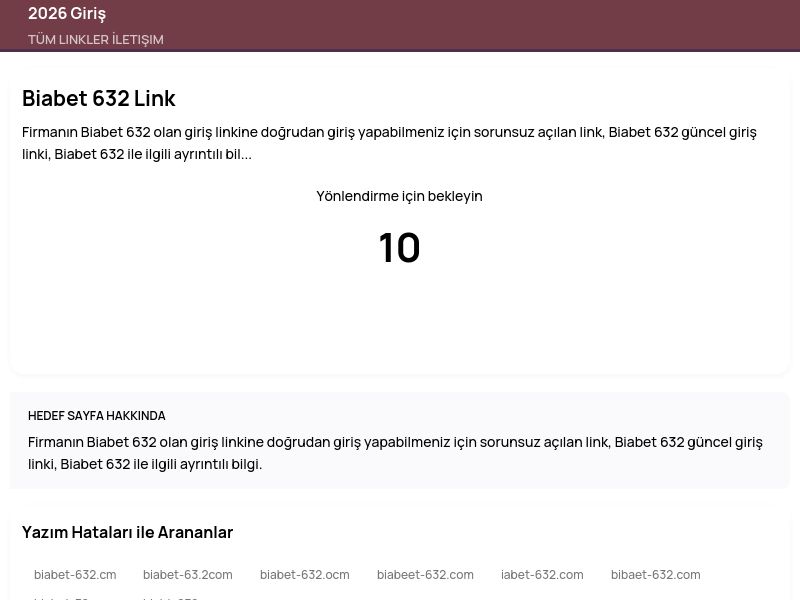Biabet 632 Link - 2026 Giriş - Ekran Görüntüsü