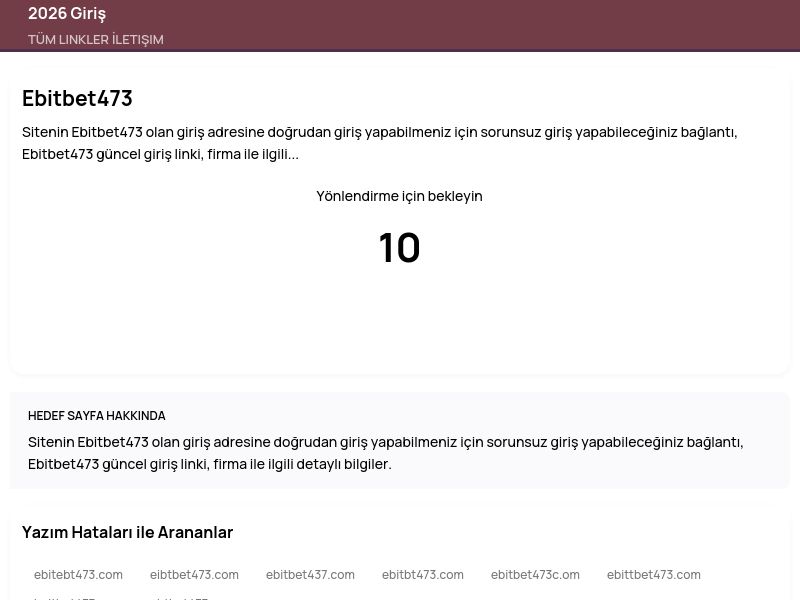 Ebitbet473 - 2026 Giriş - Ekran Görüntüsü
