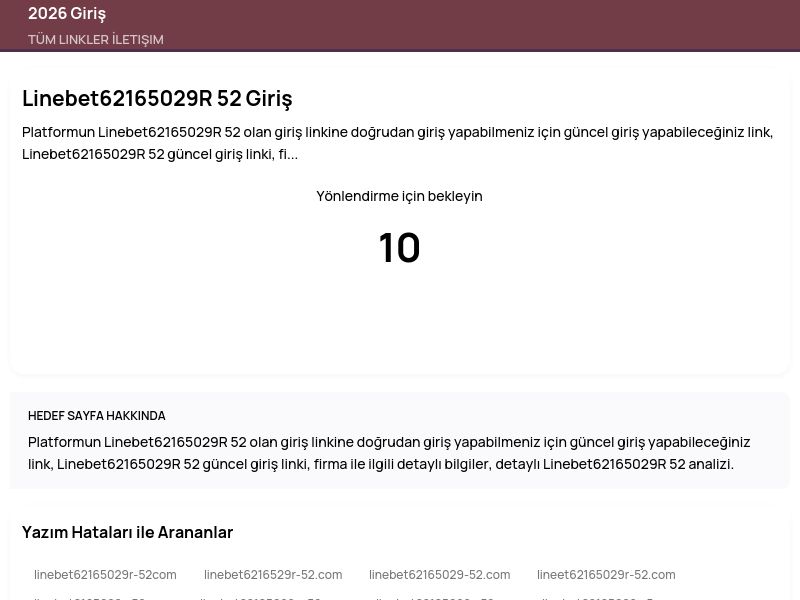 Linebet62165029R 52 Giriş - 2026 Giriş - Ekran Görüntüsü