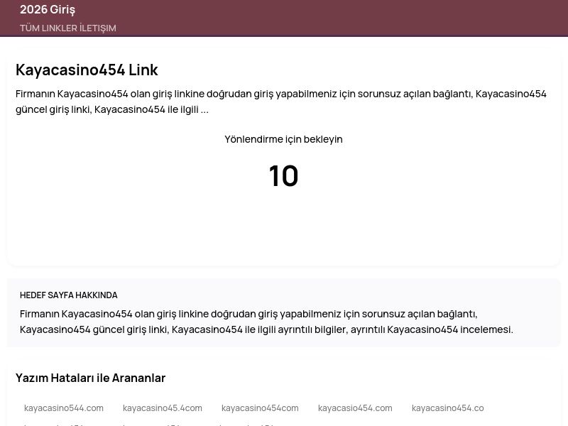 Kayacasino454 Link - 2026 Giriş - Ekran Görüntüsü