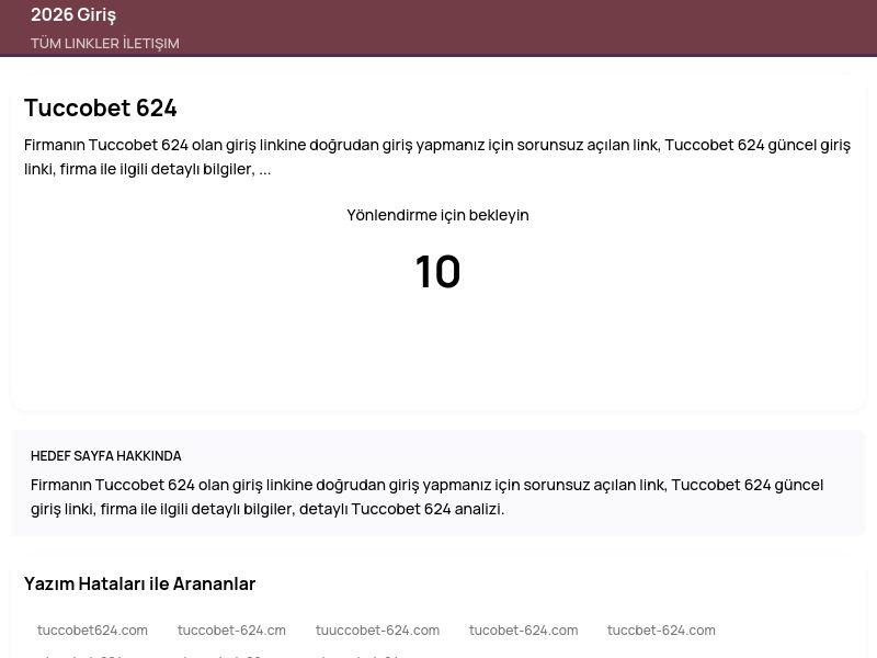 Tuccobet 624 - 2026 Giriş - Ekran Görüntüsü