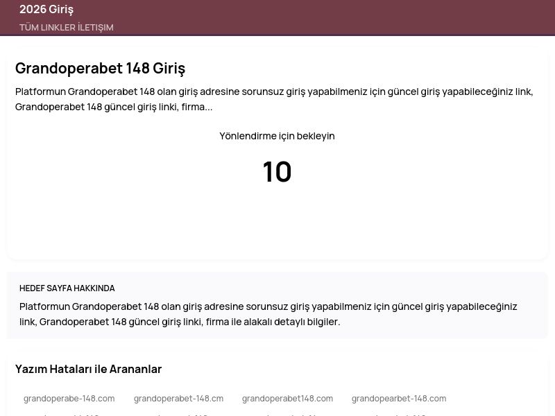Grandoperabet 148 Giriş - 2026 Giriş - Ekran Görüntüsü