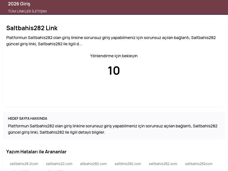 Saltbahis282 Link - 2026 Giriş - Ekran Görüntüsü