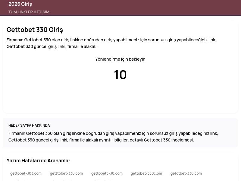 Gettobet 330 Giriş - 2026 Giriş - Ekran Görüntüsü