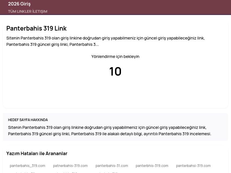 Panterbahis 319 Link - 2026 Giriş - Ekran Görüntüsü