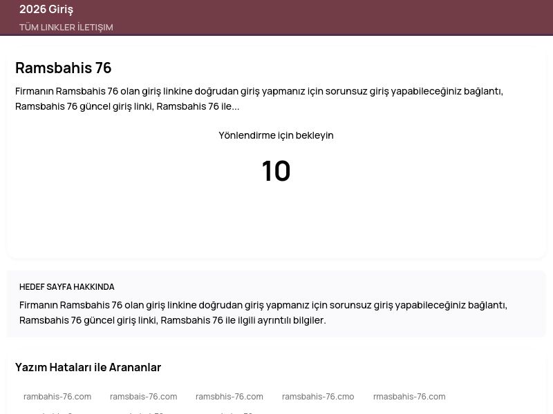 Ramsbahis 76 - 2026 Giriş - Ekran Görüntüsü