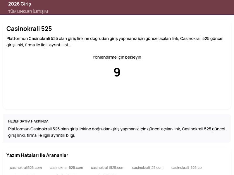 Casinokrali 525 - 2026 Giriş - Ekran Görüntüsü