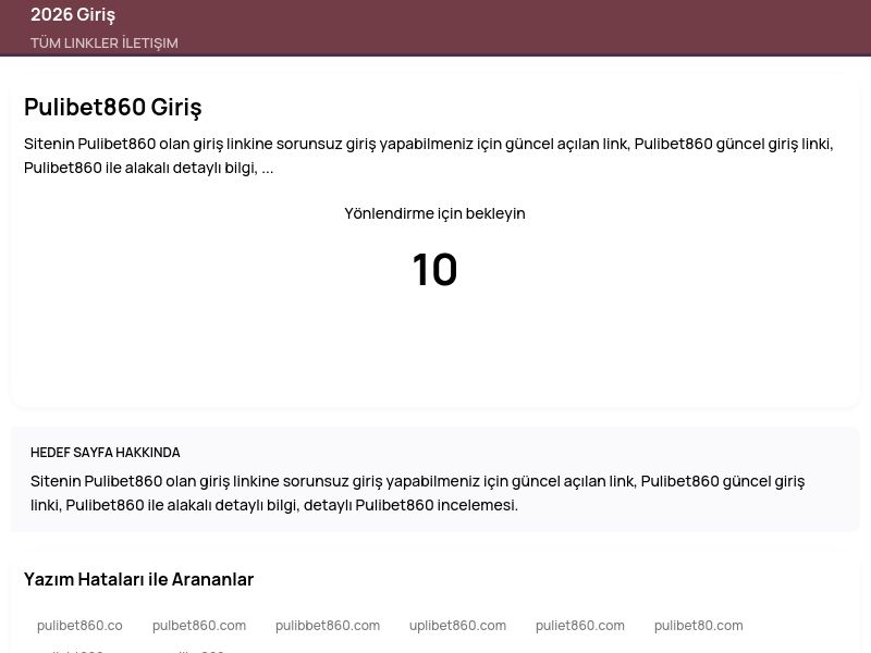 Pulibet860 Giriş - 2026 Giriş - Ekran Görüntüsü
