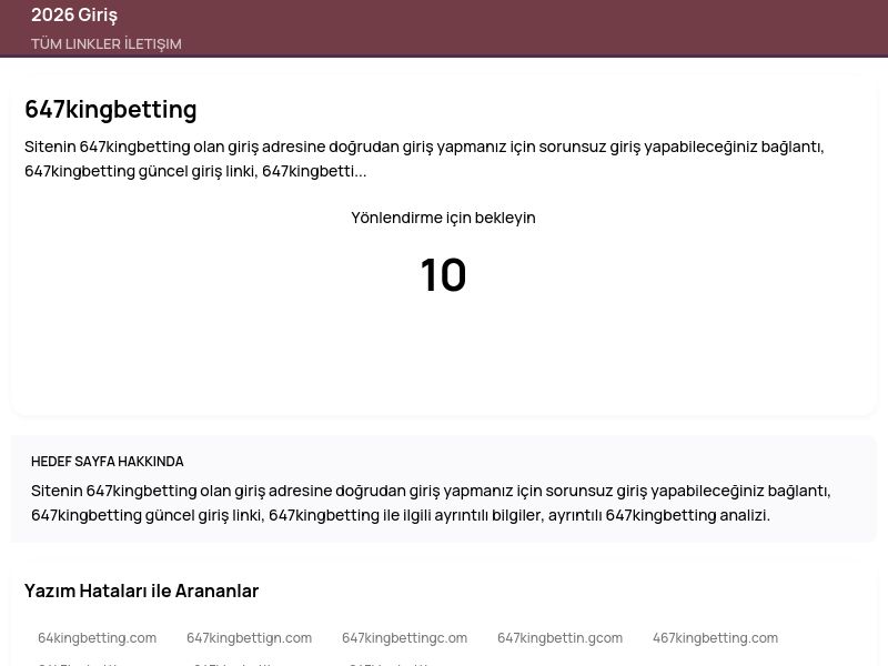 647kingbetting - 2026 Giriş - Ekran Görüntüsü
