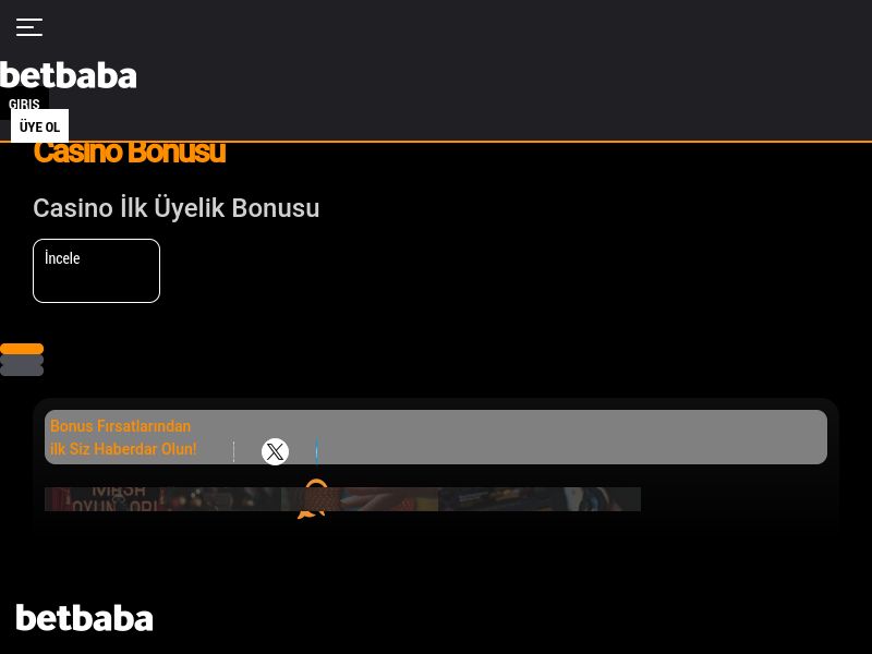 Betbaba | Türkiye'nin en güvenilir şans oyunları sitesi | Anasayfa - Ekran Görüntüsü