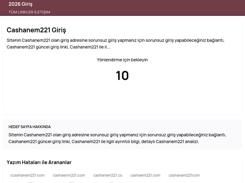 Cashanem221 Giriş - 2026 Giriş - Ekran Görüntüsü