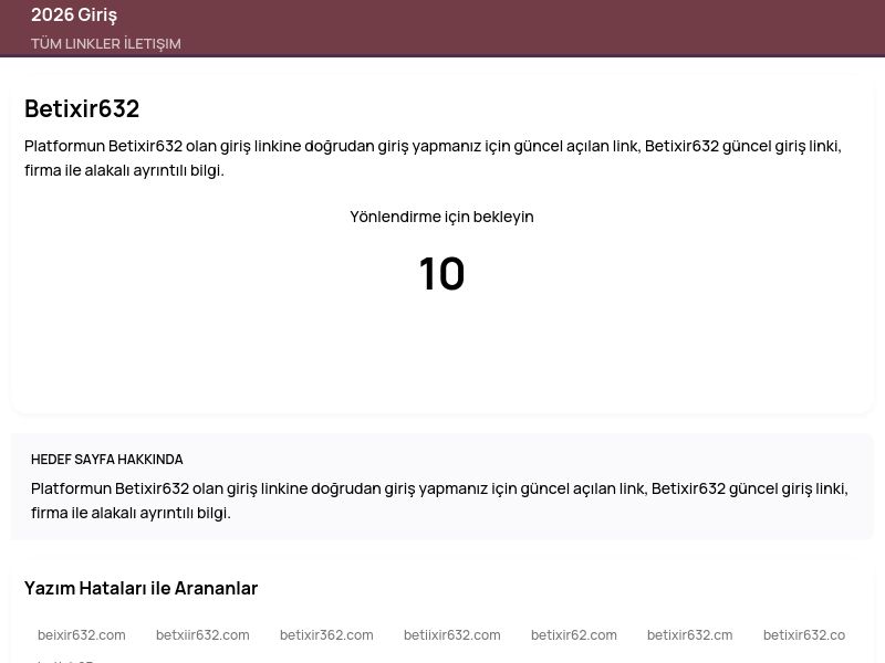 Betixir632 - 2026 Giriş - Ekran Görüntüsü