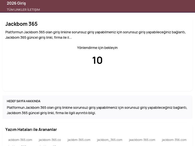 Jackbom 365 - 2026 Giriş - Ekran Görüntüsü