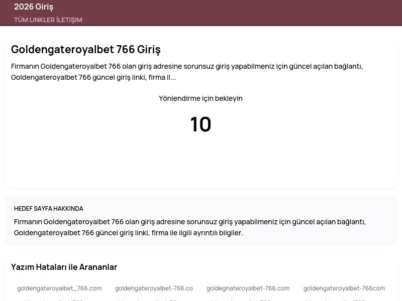 Goldengateroyalbet 766 Giriş - 2026 Giriş - Ekran Görüntüsü